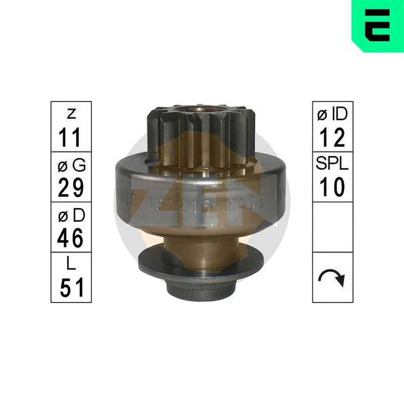 Механізм вільного ходу, стартер, Era ZN1822