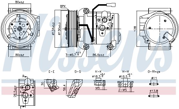 kompresor klimatizace MB Actros, Antos, Atego (07/11-) 890957