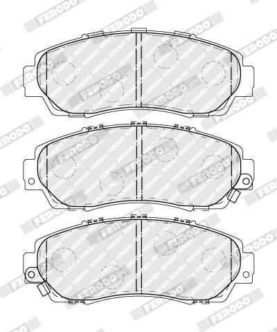 FERODO Plaquettes de frein à disque FDB4161