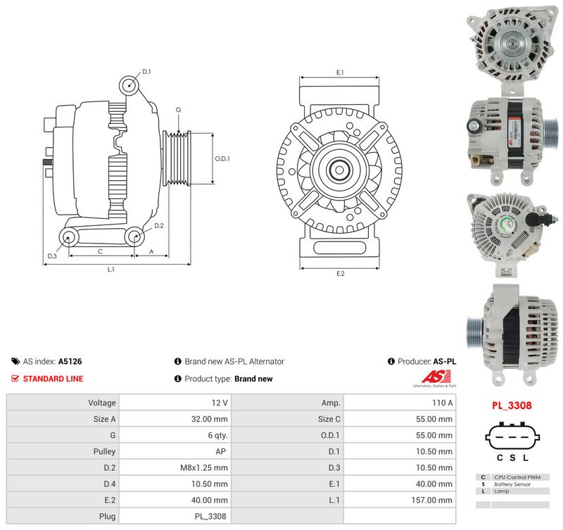 Generaator, AS-PL A5126