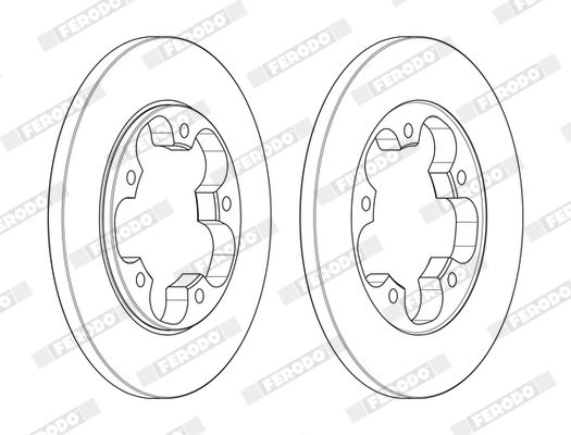 Гальмівний диск, Ferodo DDF2484C