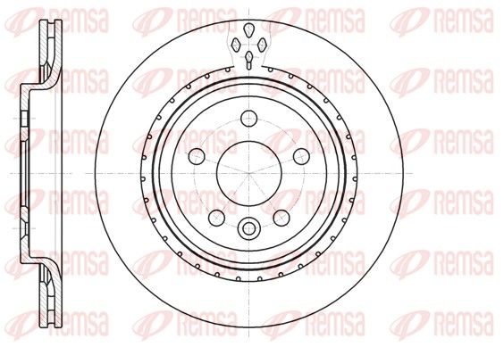 REMSA VOLVO диск гальмівний задній S60 II, S80 II