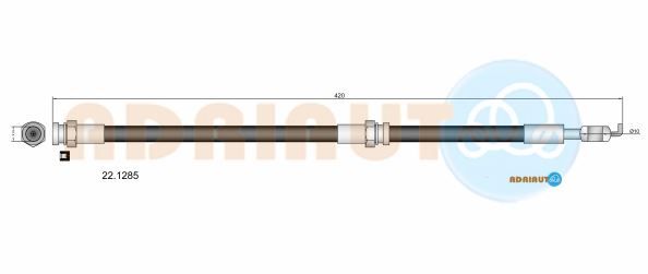 ADRIAUTO MAZDA шланг гальмівний передній 626 -02