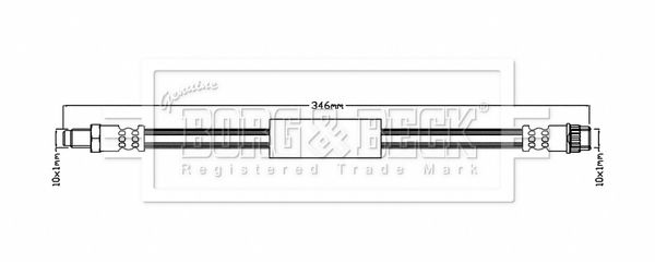 BORG & BECK fékcső BBH8851