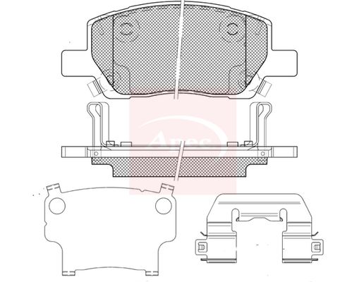 APEC Brake Pad Set, disc brake PAD2461
