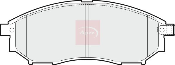 APEC Brake Pad Set, disc brake PAD1502