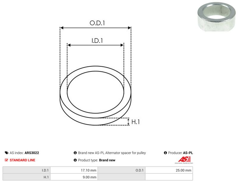 AS-PL ARS3022 Repair Set, alternator