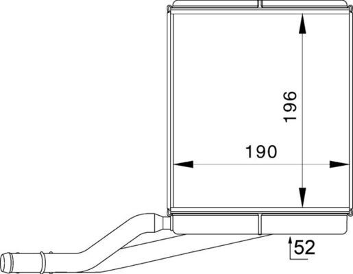 Product Image - Kachelradiateur, interieurverwarming - AH228000P - MAHLE