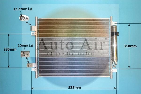 Auto Air Gloucester Condenser, air conditioning 16-6237