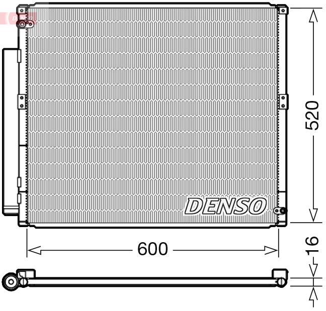 DENSO kondenzátor, klíma DCN50051