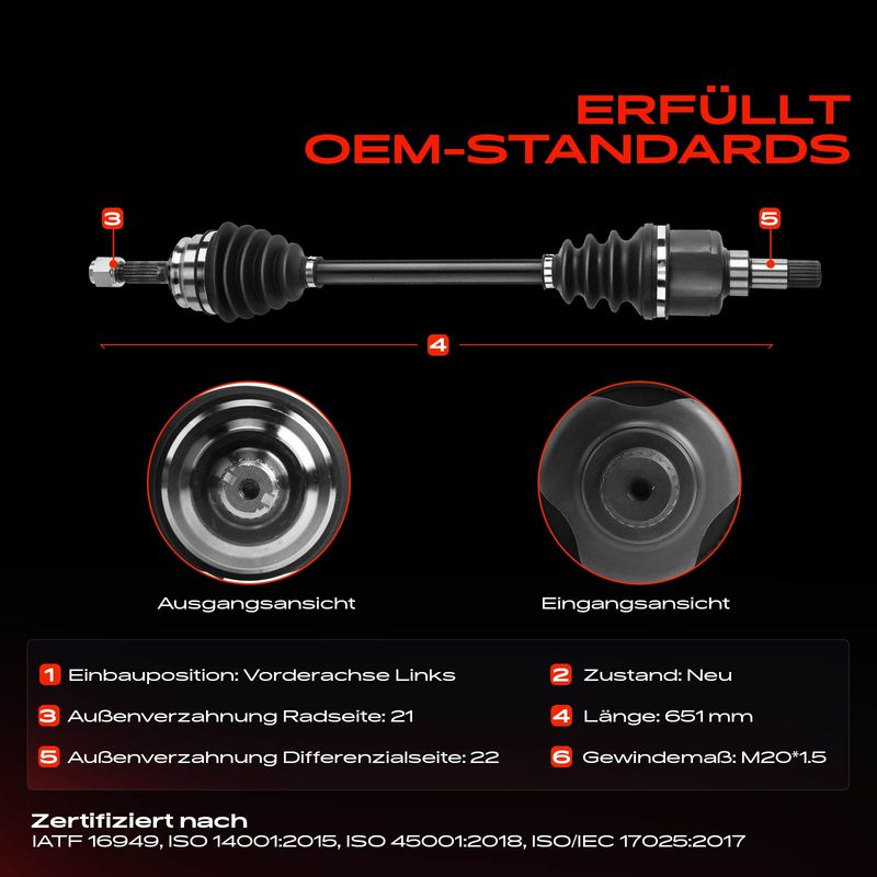Frankberg 5481FB0009653 Drive Shaft
