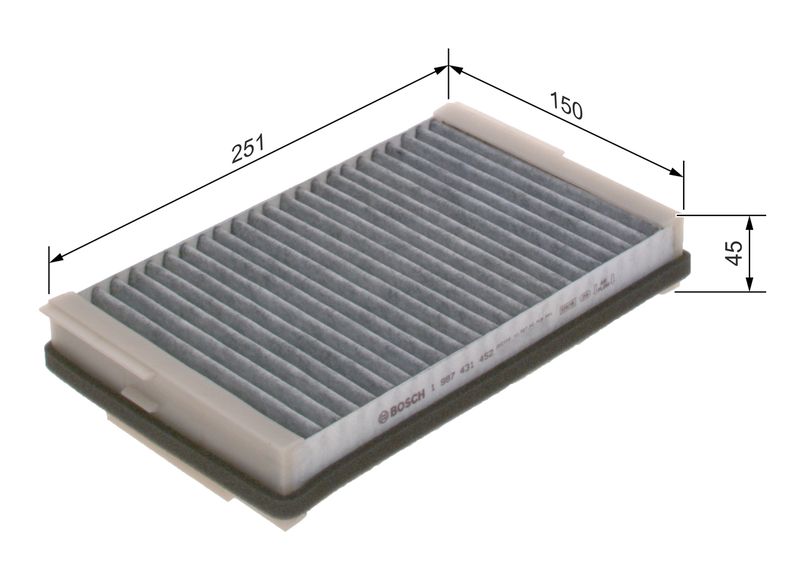 BOSCH 1 987 431 452 Filter, cabin air