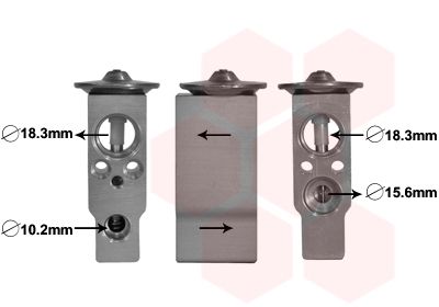 VAN WEZEL táguló szelep, klímaberendezés 25001285