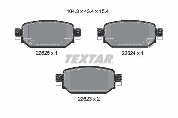 Колодки гальмівні (задні) TEXTAR