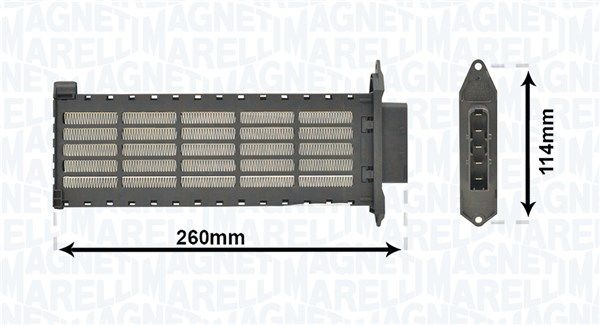 MAGNETI MARELLI Hőcserélő, belső tér fűtés 350218446000