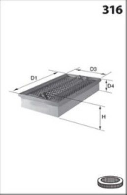 MISFAT Filtre à air P961