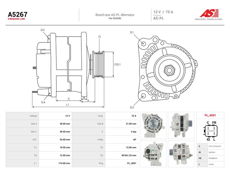 Generaator, AS-PL A5267