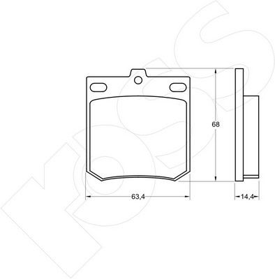 1-GNC R-049 - Brake Pad Set, disc brake