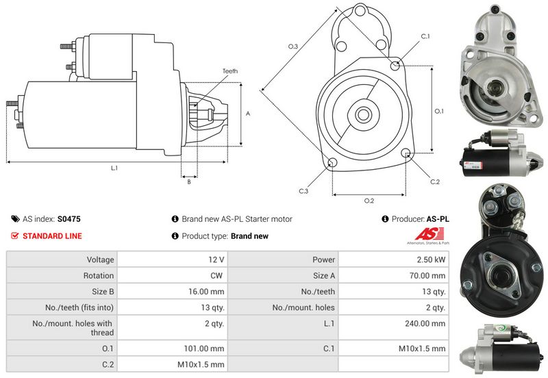 AS-PL S0475 Starter