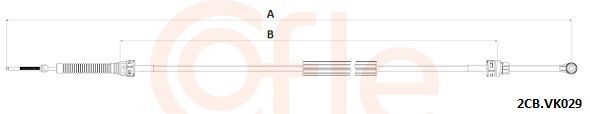 Тросовий привод, коробка передач, Cofle 2CB.VK029