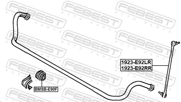 Тяга/стійка, стабілізатор, Febest 1923-E92FR