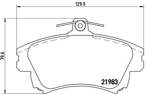 BREMBO fékbetétkészlet, tárcsafék P 54 036