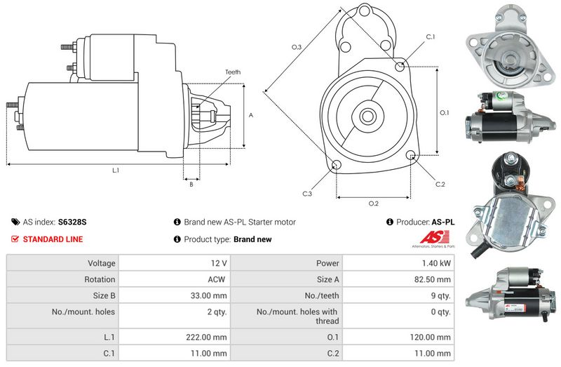 AS-PL S6328S Starter