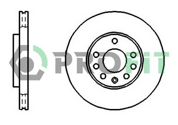 Гальмівний диск, Profit 5010-1042