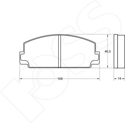 1-GNC R-077 - Brake Pad Set, disc brake