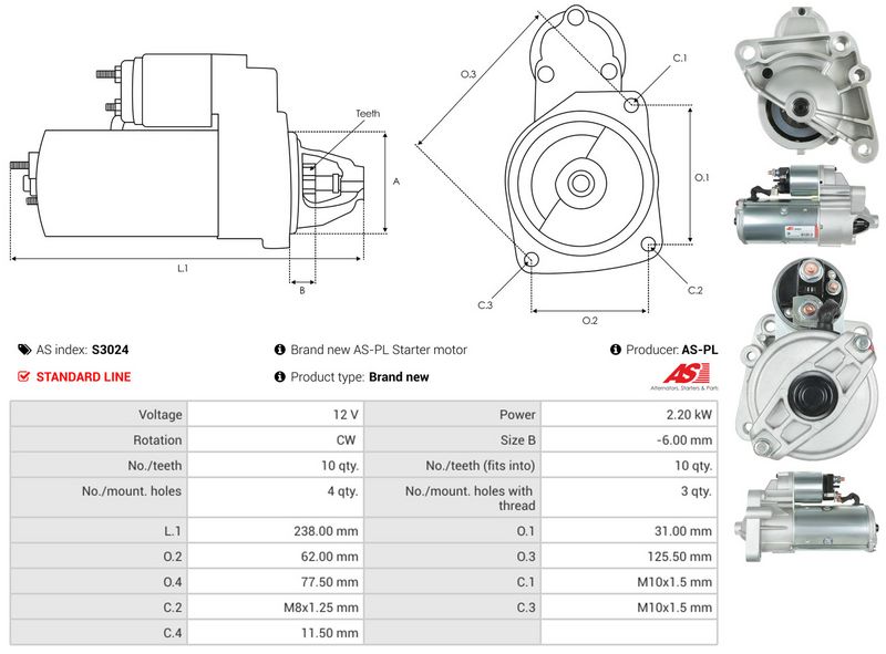 AS-PL S3024 Starter