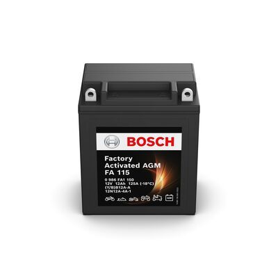 АКБ МОТО AGM 12V 12А*ч 125А FA115 - кратн. 4 шт Bosch 0986FA1150