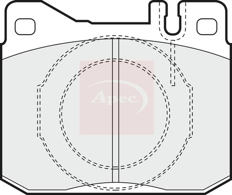 APEC Brake Pad Set, disc brake PAD340