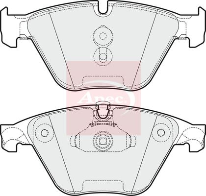 APEC Brake Pad Set, disc brake PAD1774