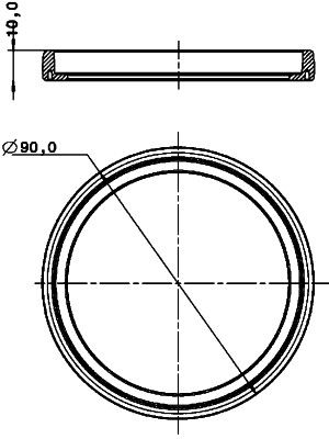 Pryžový kroužek 9GD 980 696-001