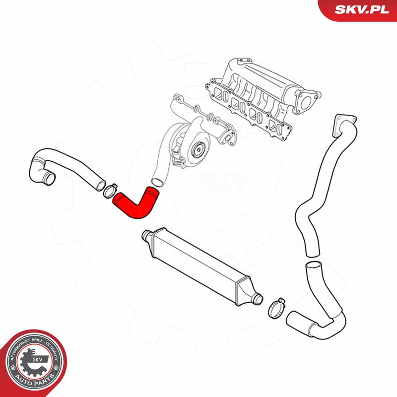 ESEN SKV 43SKV190 Charge Air Hose