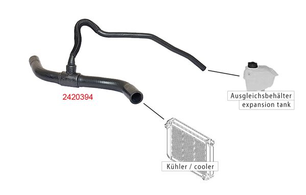 METZGER AUTOTEILE 2420394 Radiator Hose