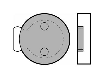 DELPHI LP422 Brake Pad Set, disc parking brake