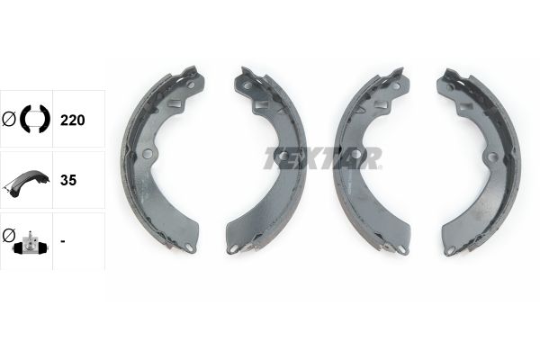 TEXTAR 91042800 Brake Shoe Set