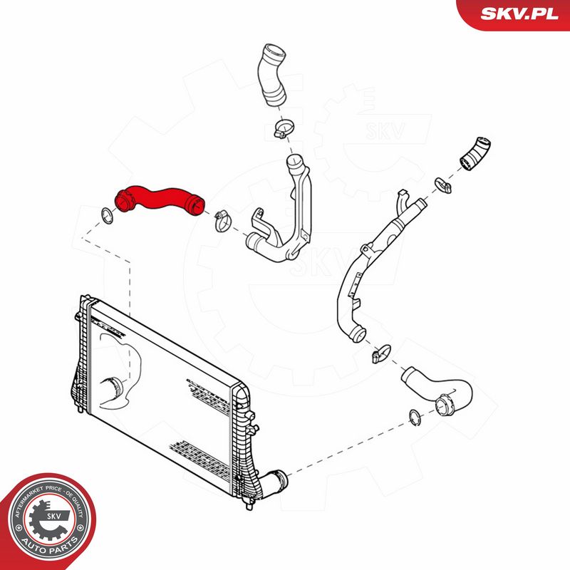 ESEN SKV 43SKV107 Charge Air Hose