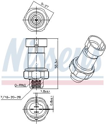 NISSENS 301085 Pressure Switch, air conditioning