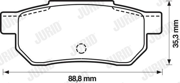 JURID 572135J Brake Pad Set, disc brake