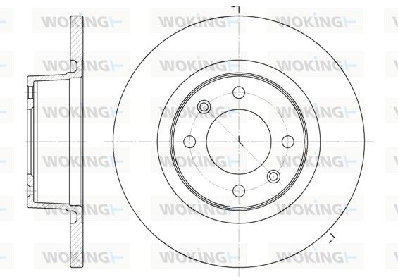 Гальмівний диск, Woking D6605.00