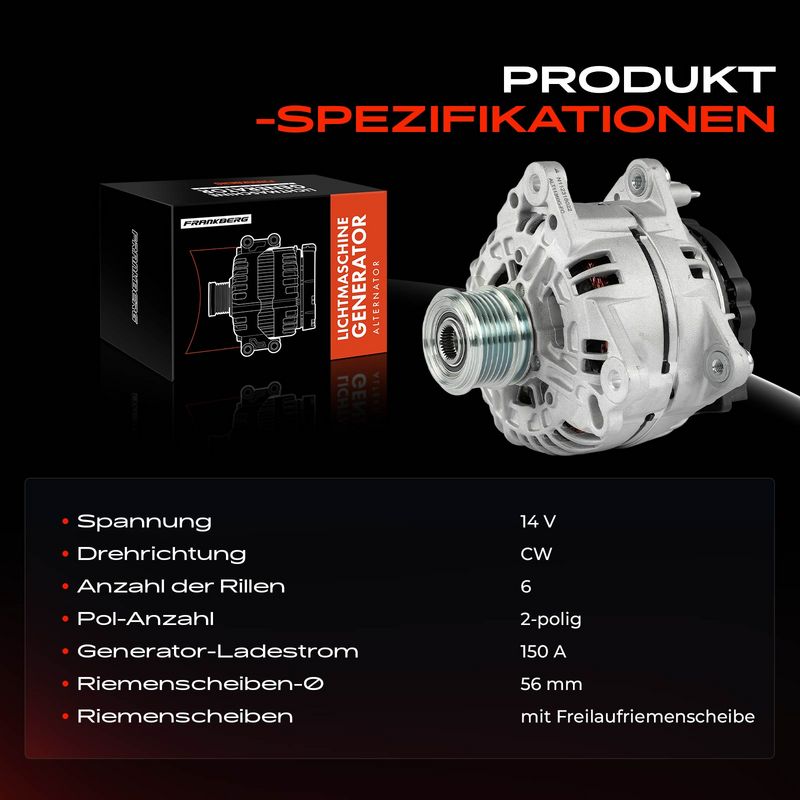 Frankberg 5481FB0032092 Alternator