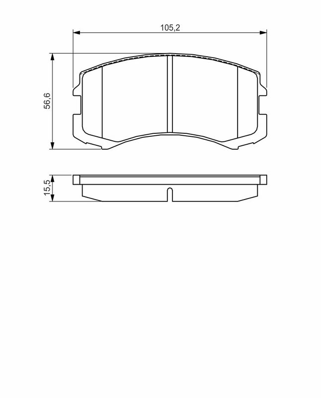 BOSCH 0986495158 Brake Pad Set, disc brake