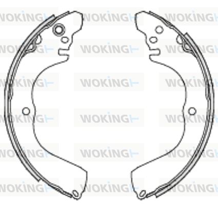 Комплект гальмівних колодок, Woking Z4233.00