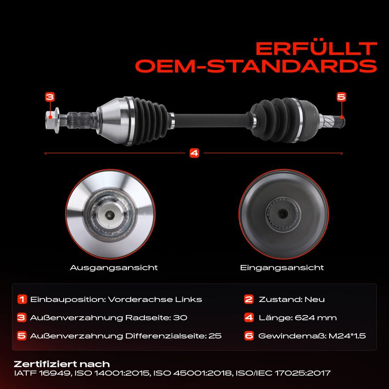 Frankberg 5481FB0010124 Drive Shaft