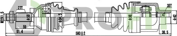 Приводний вал, Profit 2730-0791