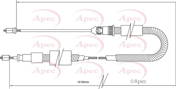 APEC Cable Pull, parking brake CAB1342