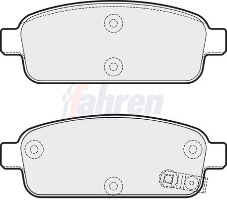 Fahren Brake Pad Set, disc brake FBP3269