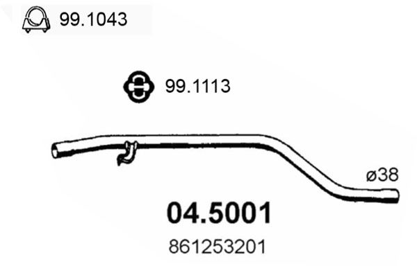 ASSO 04.5001 - Exhaust Pipe